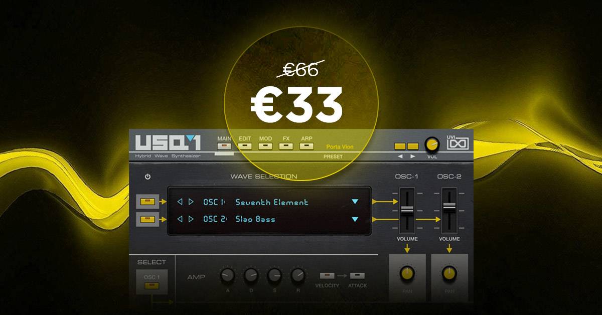 Featured image for “Deal: USQ-1 Digital-Analog Wave Synth by UVI 50% off”
